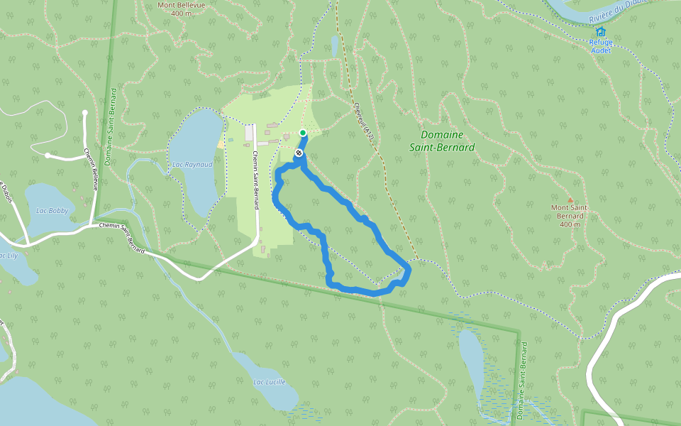 R4 / Manic walking route map in Mont-Tremblant