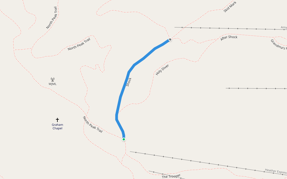 Shock walking route map in Harbor Springs