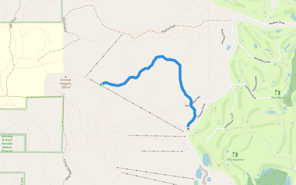 Lemon Squeeze walking route map in Harbor Springs
