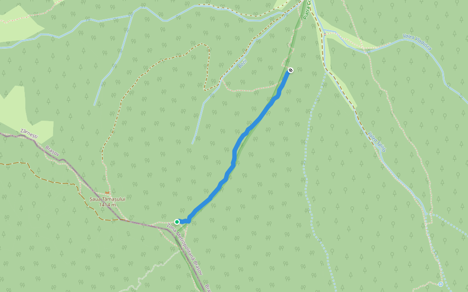 BA, TA, TR walking route map in Sătic