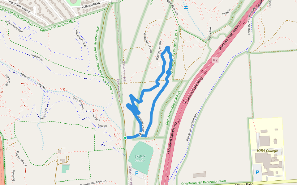 Haarsmas Vision walking route map in O'Halloran Hill