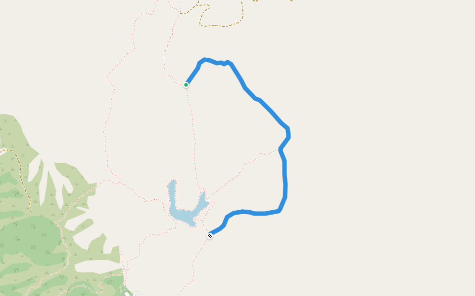 Senderos Merrell y RKF walking route map in Cachagua