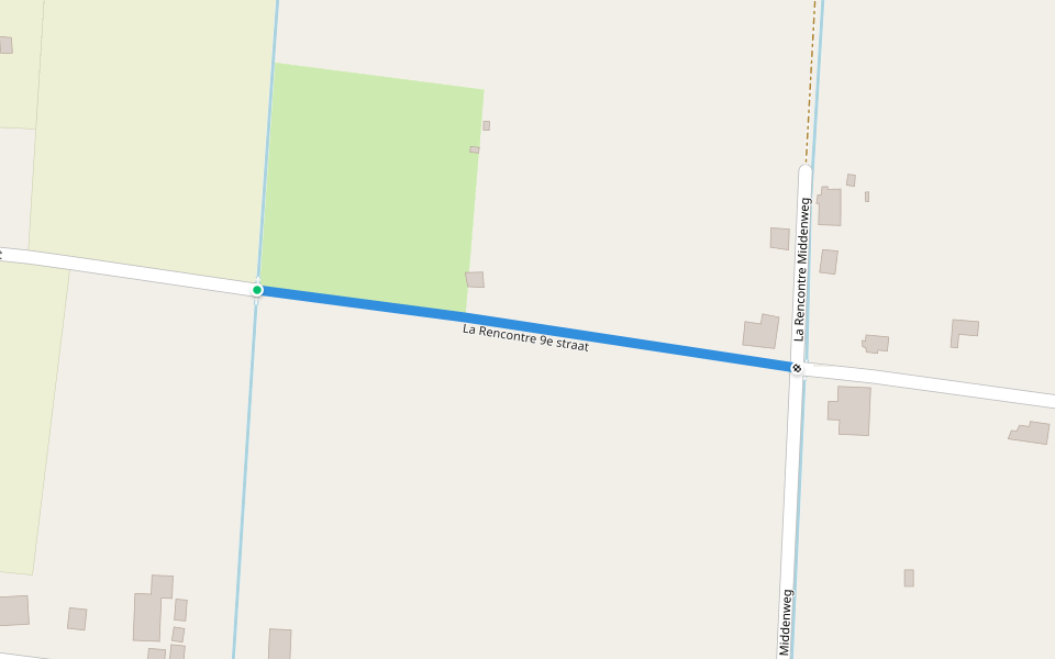 La Rencontre 9e straat walking route map in Domburg