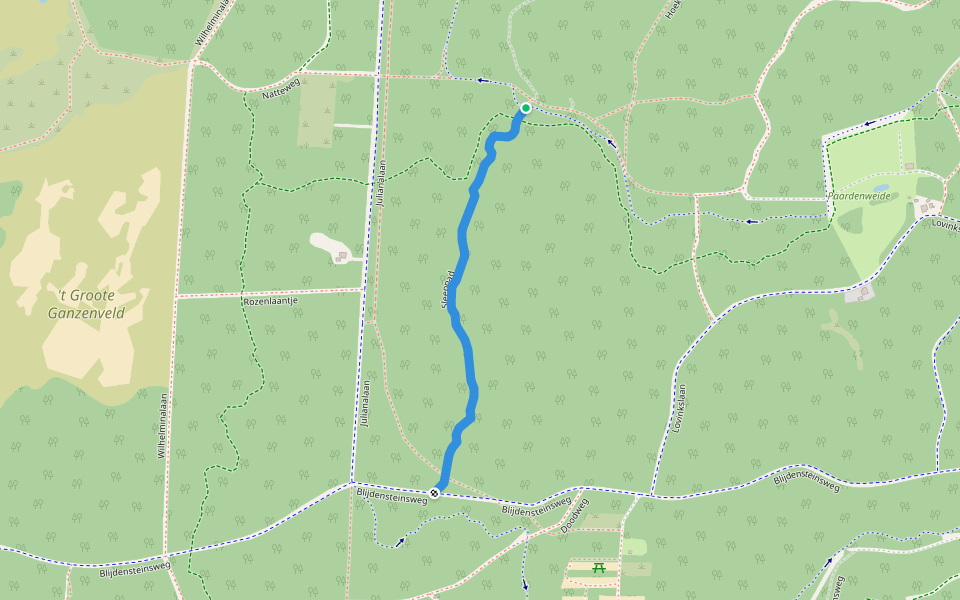 Sleeppad walking route map in Schoorl