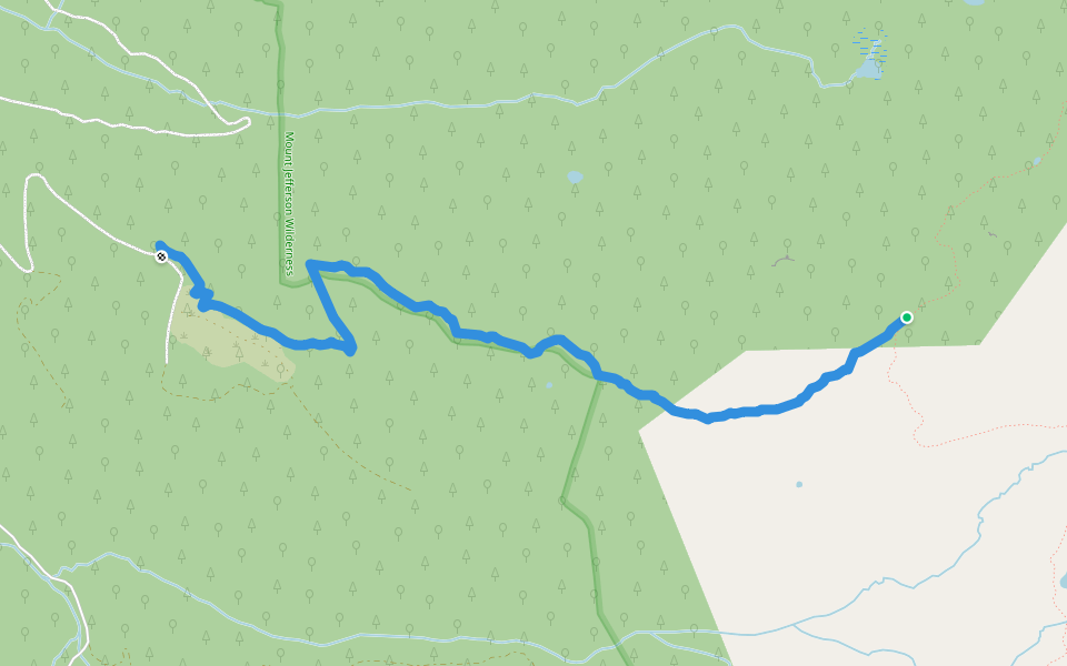 Bingham Ridge Trail #3421 walking route map in Idanha
