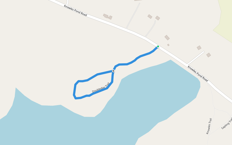 Doubleday Trail walking route map in Northfield