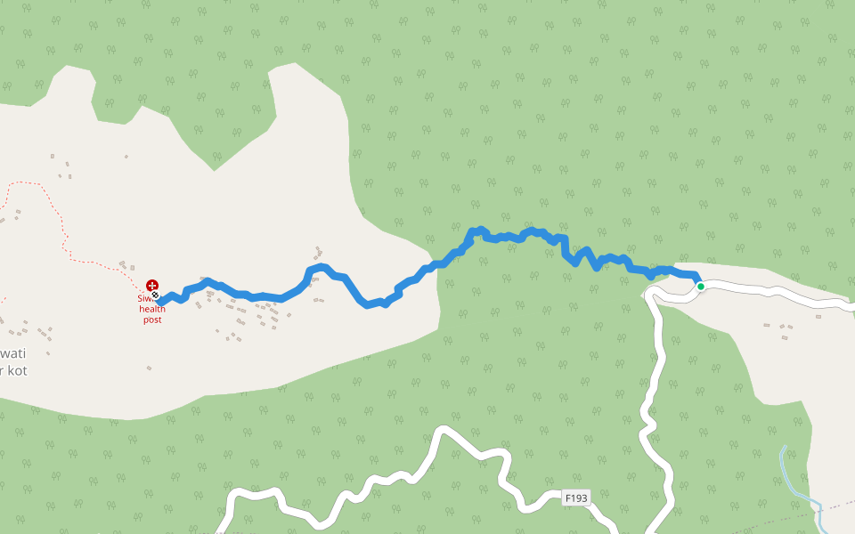 Rangechaur milan chauk to machhpani ward no 1 walking route map in Suikot