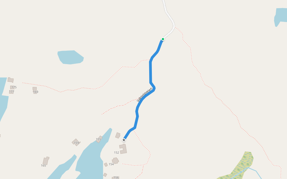 Vaksvigveien walking route map in Egersund