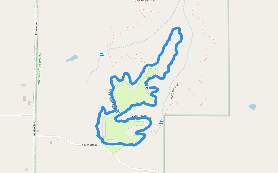 Little Dipper Trail walking route map in Coon Rapids