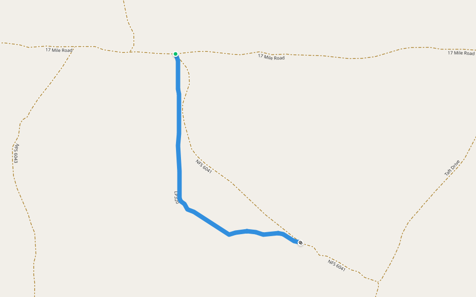LP320 walking route map in Bitely