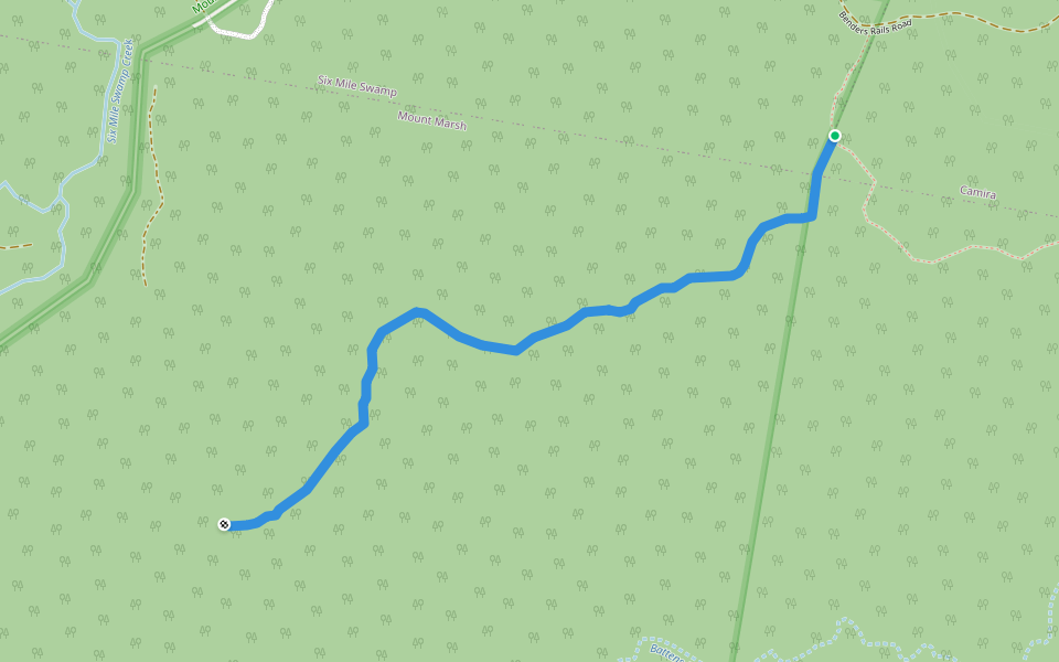 Battens Bight Trail walking route map in Camira
