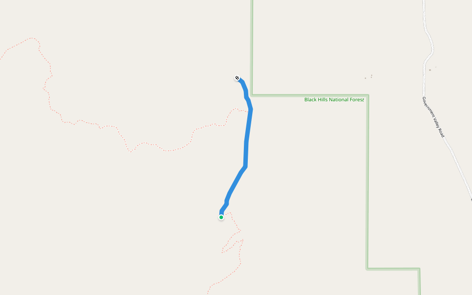 Ogden Creek Trail walking route map in Sundance