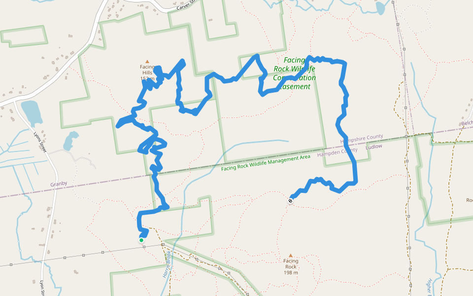 Phased and Confused walking route map in Ludlow