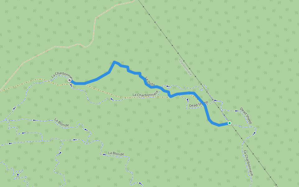 La Dolly walking route map in Caille