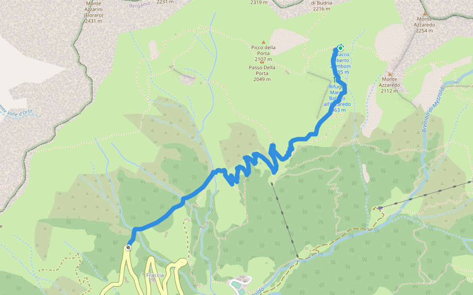 Path to Bivacco Zamboni and Rifugio Balicco Walking And Running Trail