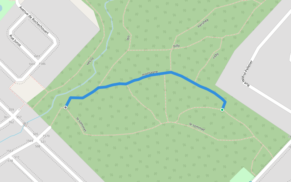 mozart walking route map in Saint-Jérôme