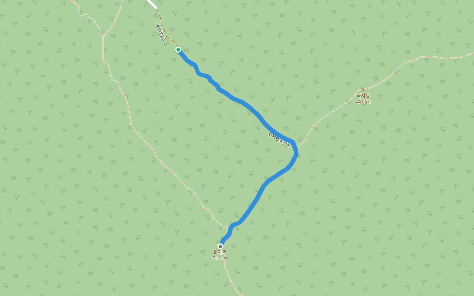 형제봉 등산로 walking route map in Gimcheon