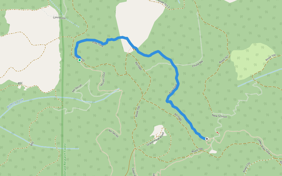 Play Time walking route map in Philomath