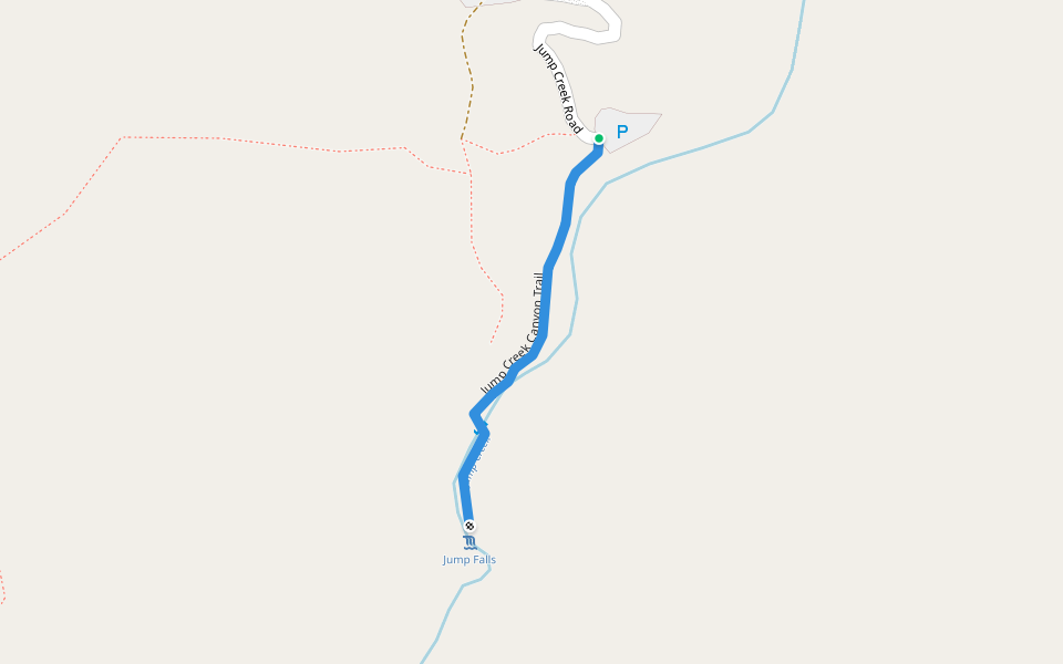 Jump Creek Canyon Trail walking route map in Marsing