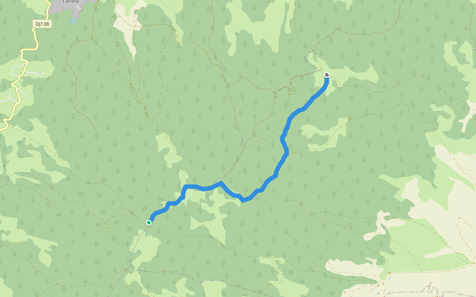 added Lunca Hiking Trail walking route map in Liban