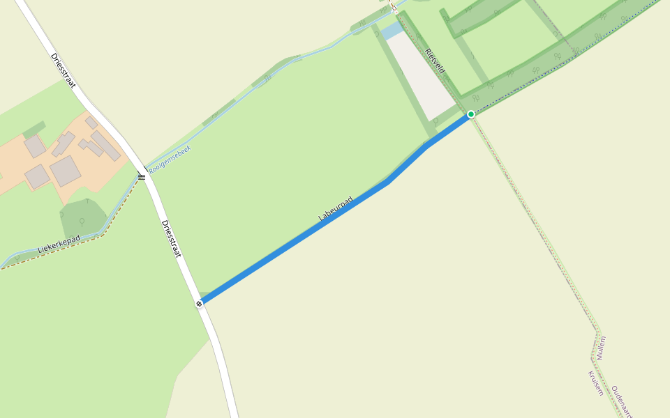 Labeurpad walking route map in Oudenaarde