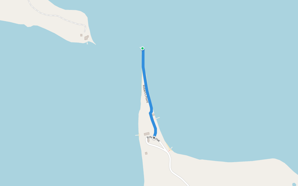 Robert's Point walking route map in Dent