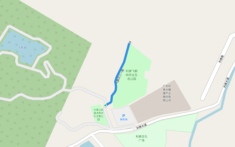 飞鹅文心一路 walking route map in Jie Yang Shi