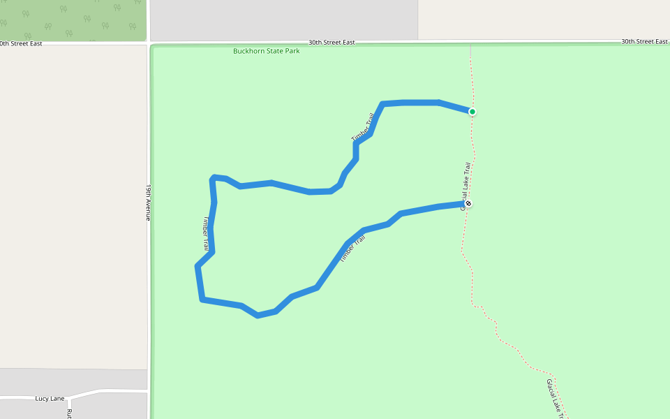 Timber Trail walking route map in Necedah