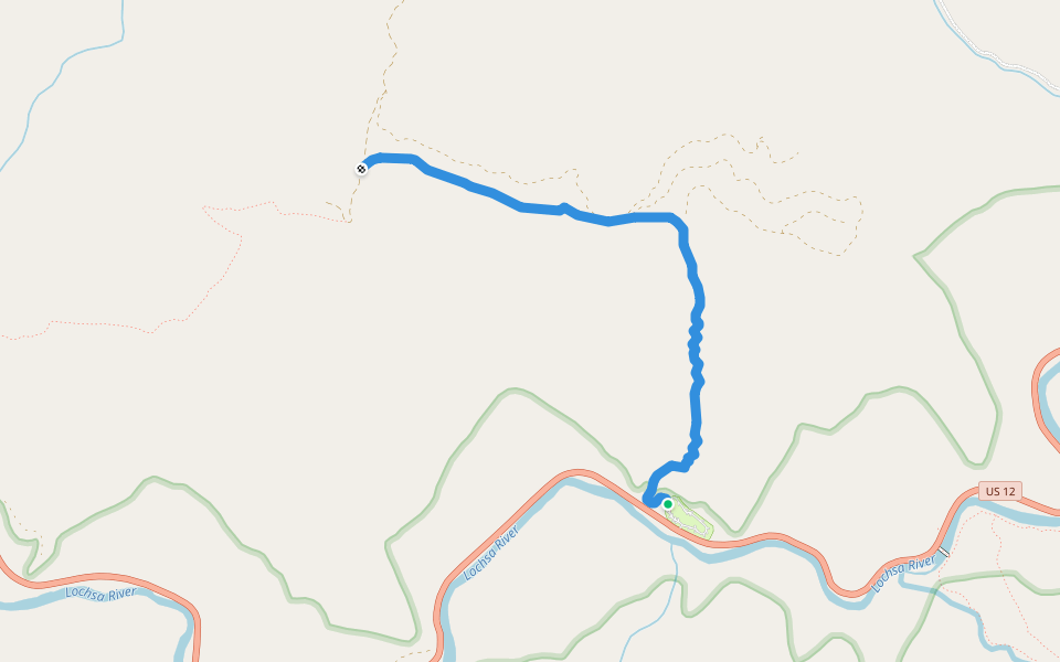 Jerry Johnson Trail #38 walking route map in Powell