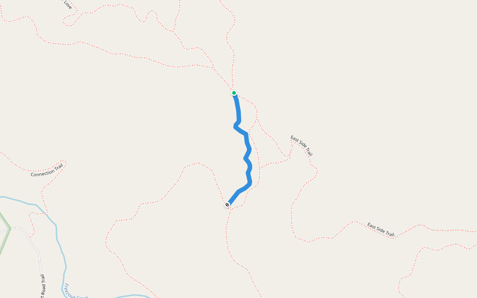 Huckleberry Trail walking route map in Occidental
