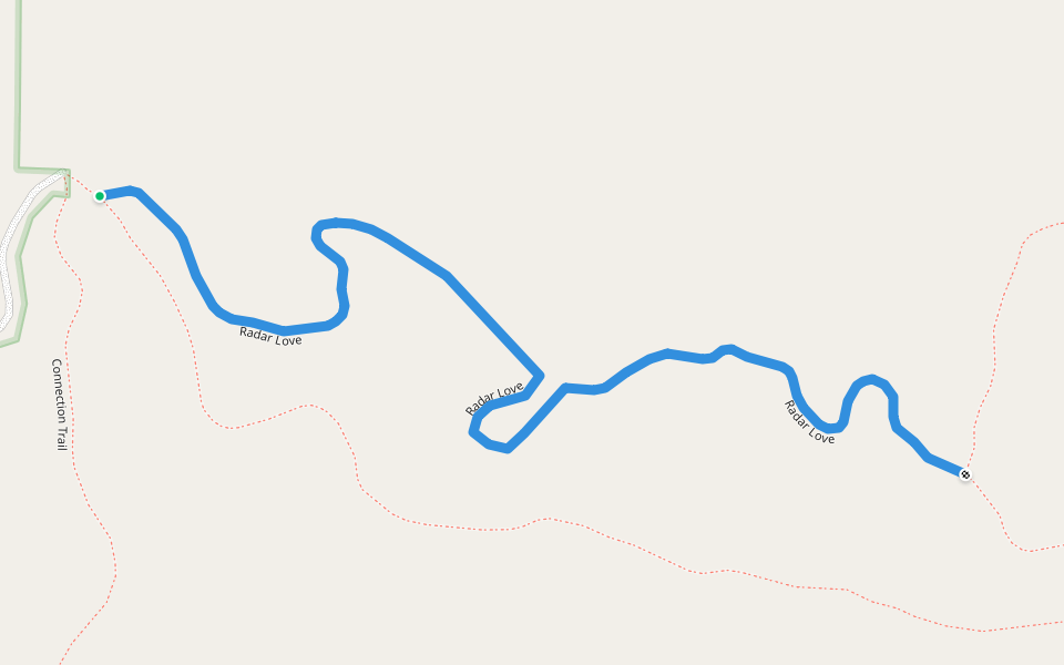 Radar Love walking route map in Occidental