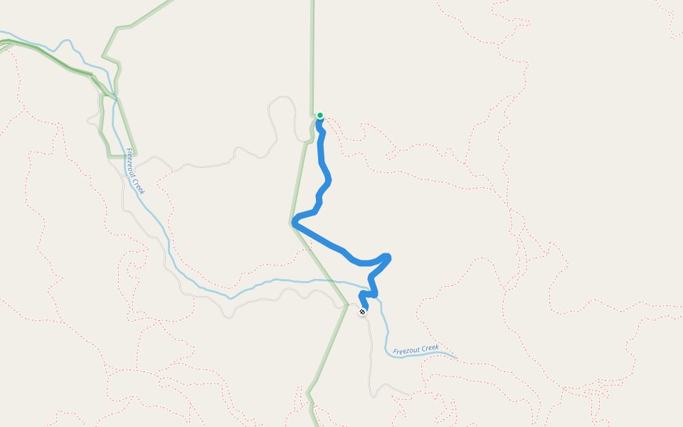 Connection Trail walking route map in Occidental