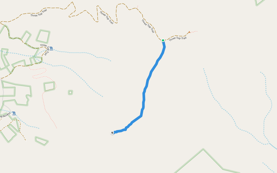 Big Rock Trail walking route map in Warrensville