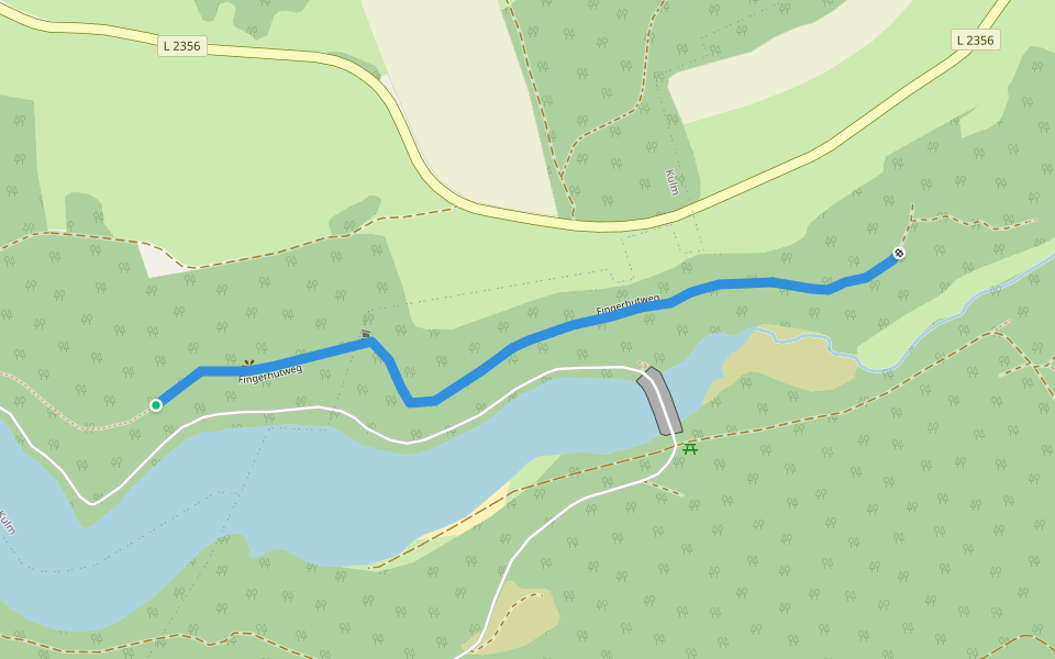 Fingerhutweg walking route map in Saalburg-Ebersdorf