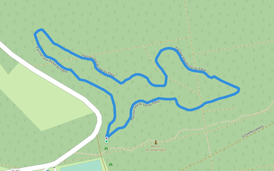 Parcour Vita du Val du Pâtre walking route map in Soultzmatt