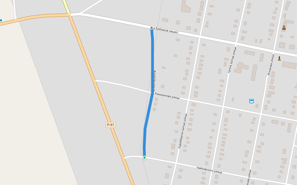 Жалаулы улица walking route map in Ekibastuz