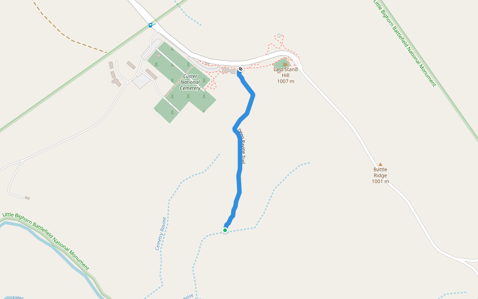 Deep Ravine Trail walking route map in Garryowen