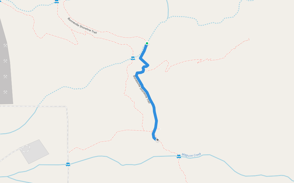 Boneeville Shoreline Trail walking route map in Harrisville