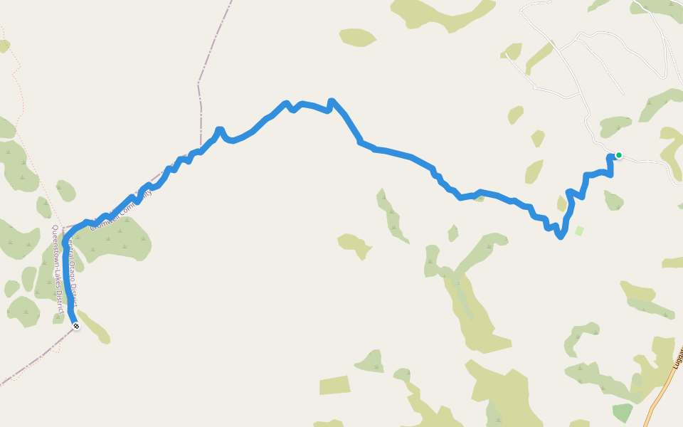 Pisa Range Queensberry access walking route map in Queensberry