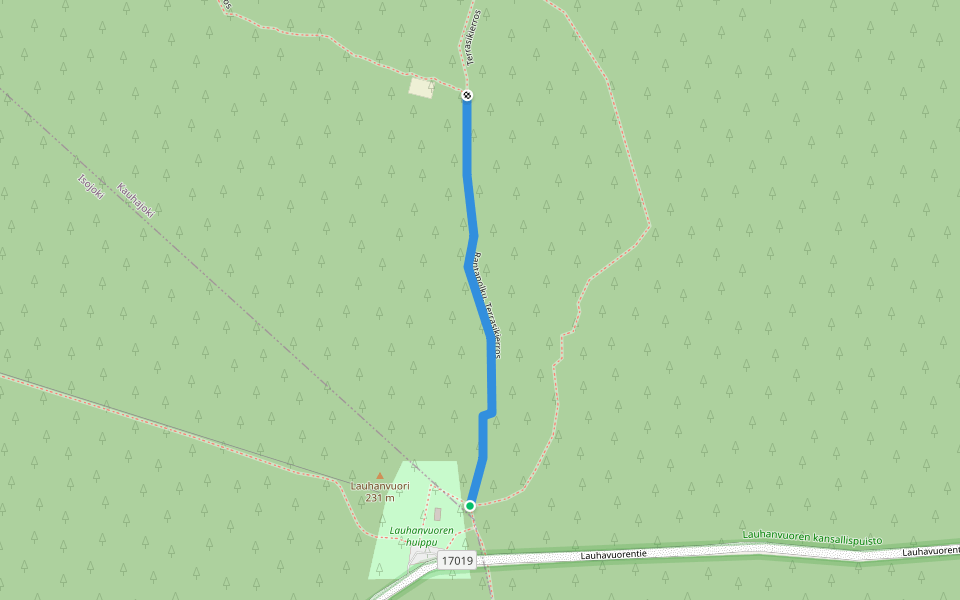 Rantapolku, Terrasikierros walking route map in Alavus