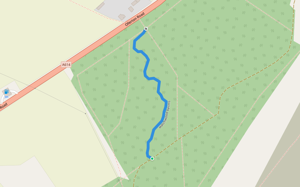 watchwood berms walking route map in Calverton