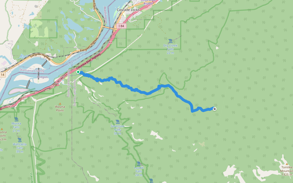 Ruckel Creek Trail 405 Hiking Cascade Locks, Oregon Pacer