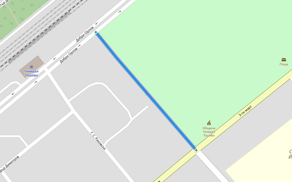 Васил Априлов walking route map in Varna