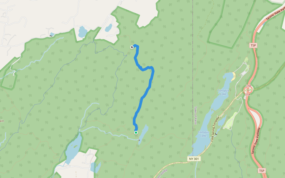 Charcoal Burners Trail (Red) walking route map in Cold Spring
