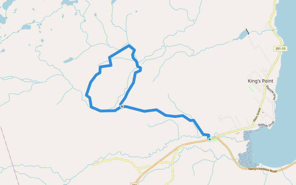 Alexander Murray Trail walking route map in King's Point