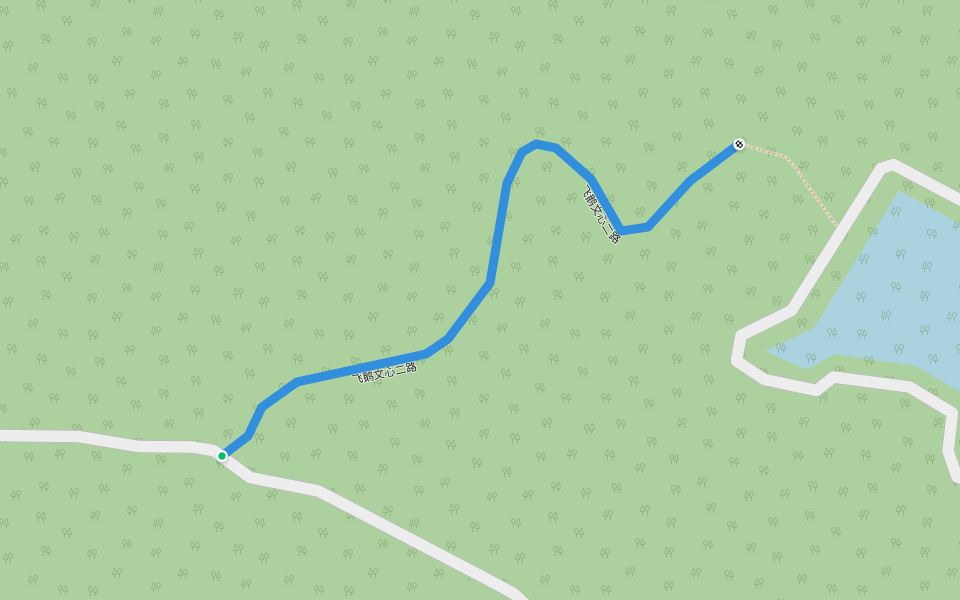 飞鹅文心二路 walking route map in Jie Yang Shi