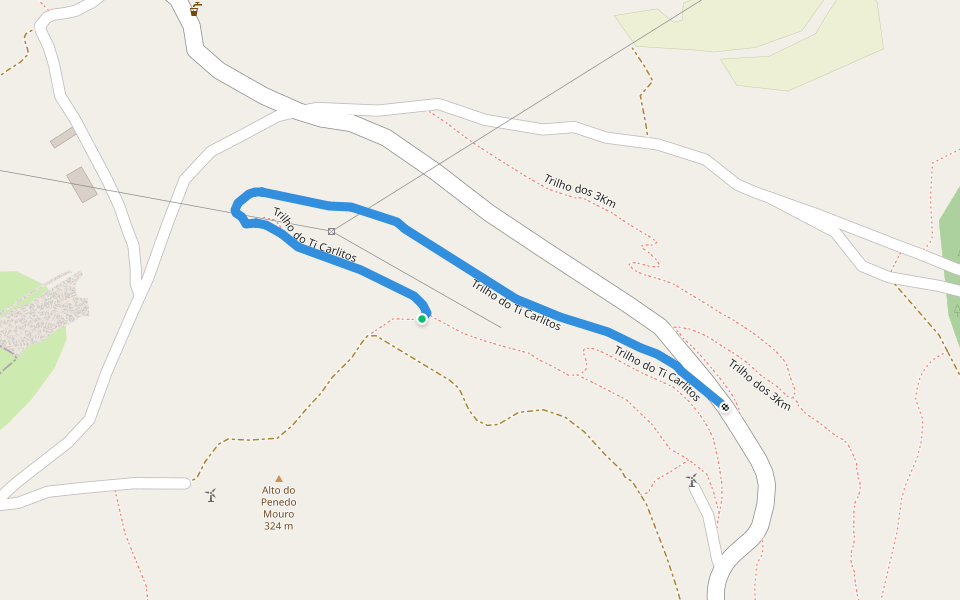 Trilho do Ti Carlitos walking route map in Lousa