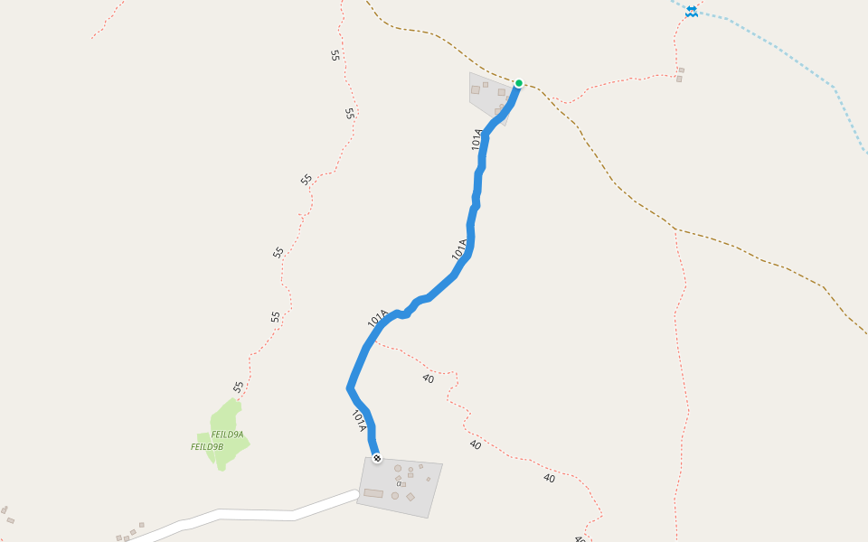 101A walking route map in Inchope