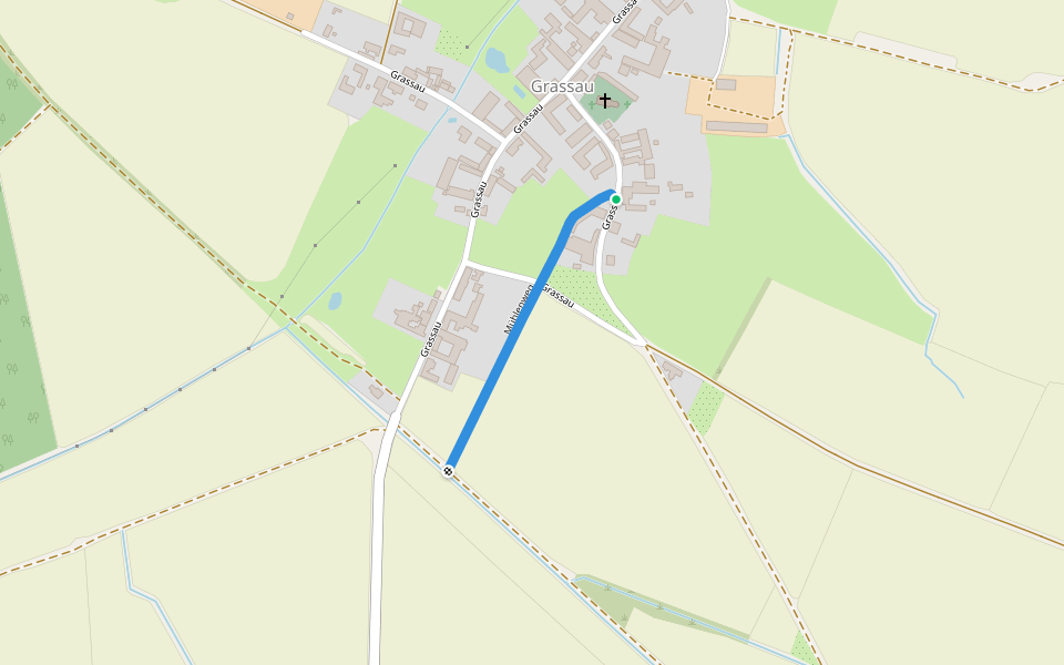 Mühlenweg walking route map in Bismark (Altmark)