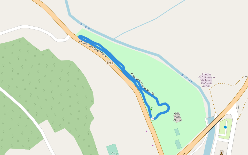 Circuito de Manutenção walking route map in Góis